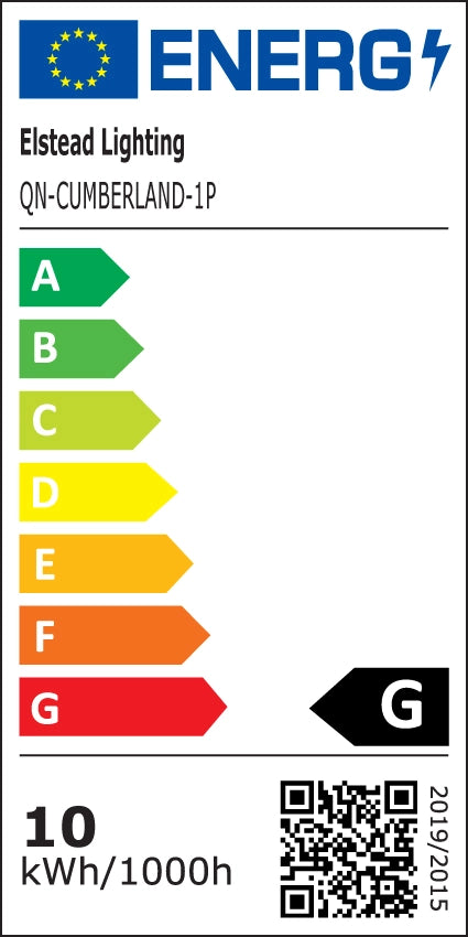 Lampada sospensione moderna nera ovale LED 10W Cumberland