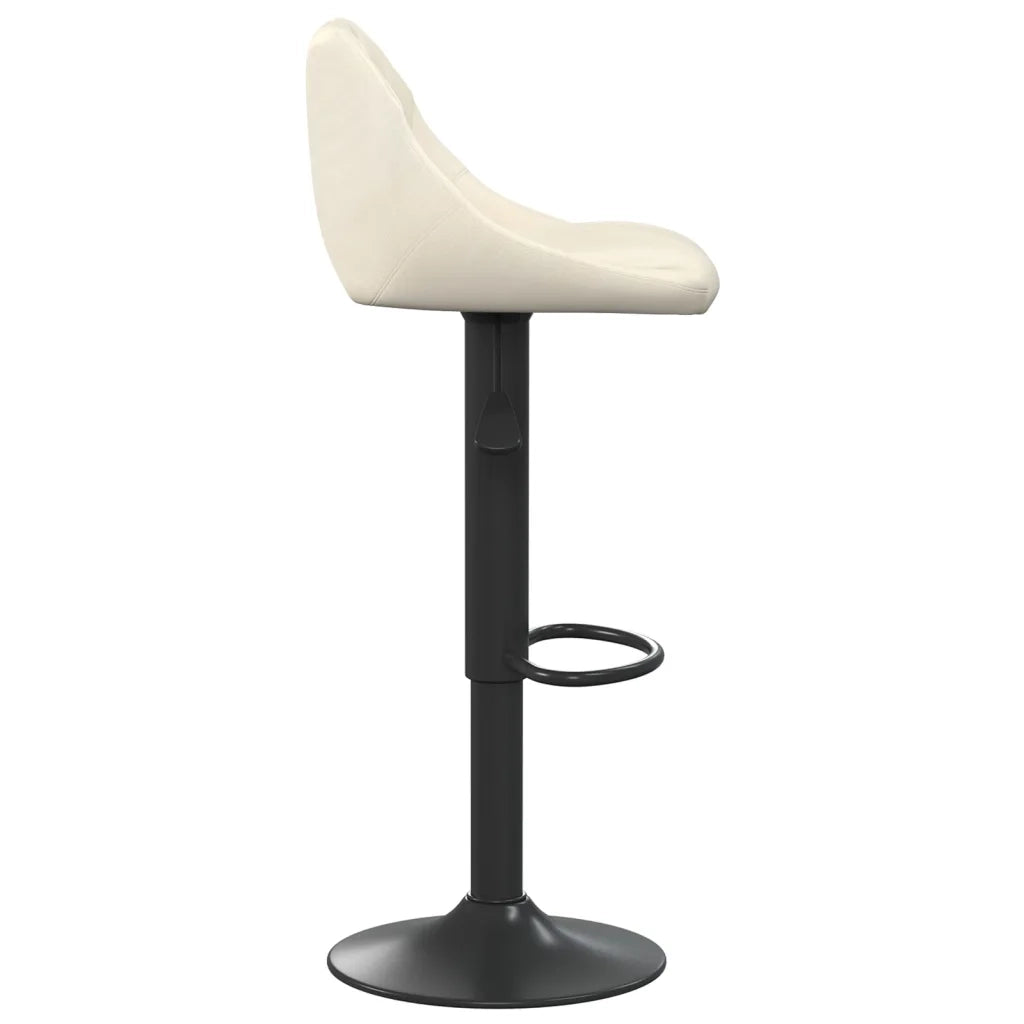 Sgabello da Bar Crema in Velluto cod mxl 62476