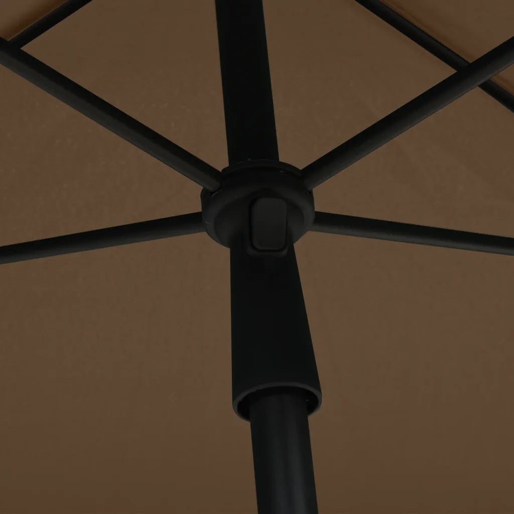 Ombrellone da Giardino con Palo 210x140 cm Tortora 315546