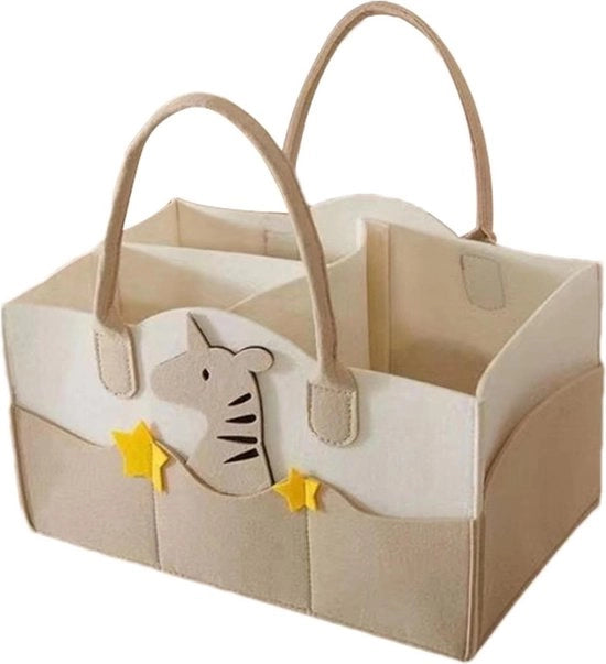 Tas da viaggio grande con compartimenti divisi - Borsa multifunzionale per bambini con più tasche, borsa pratica per neonati.