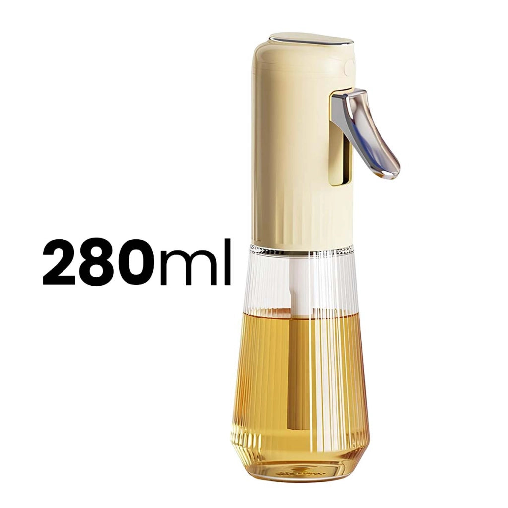 Flacone Spruzzatore d’Olio 280ml in Vetro con Grilletto Cromato Beige Avizar
