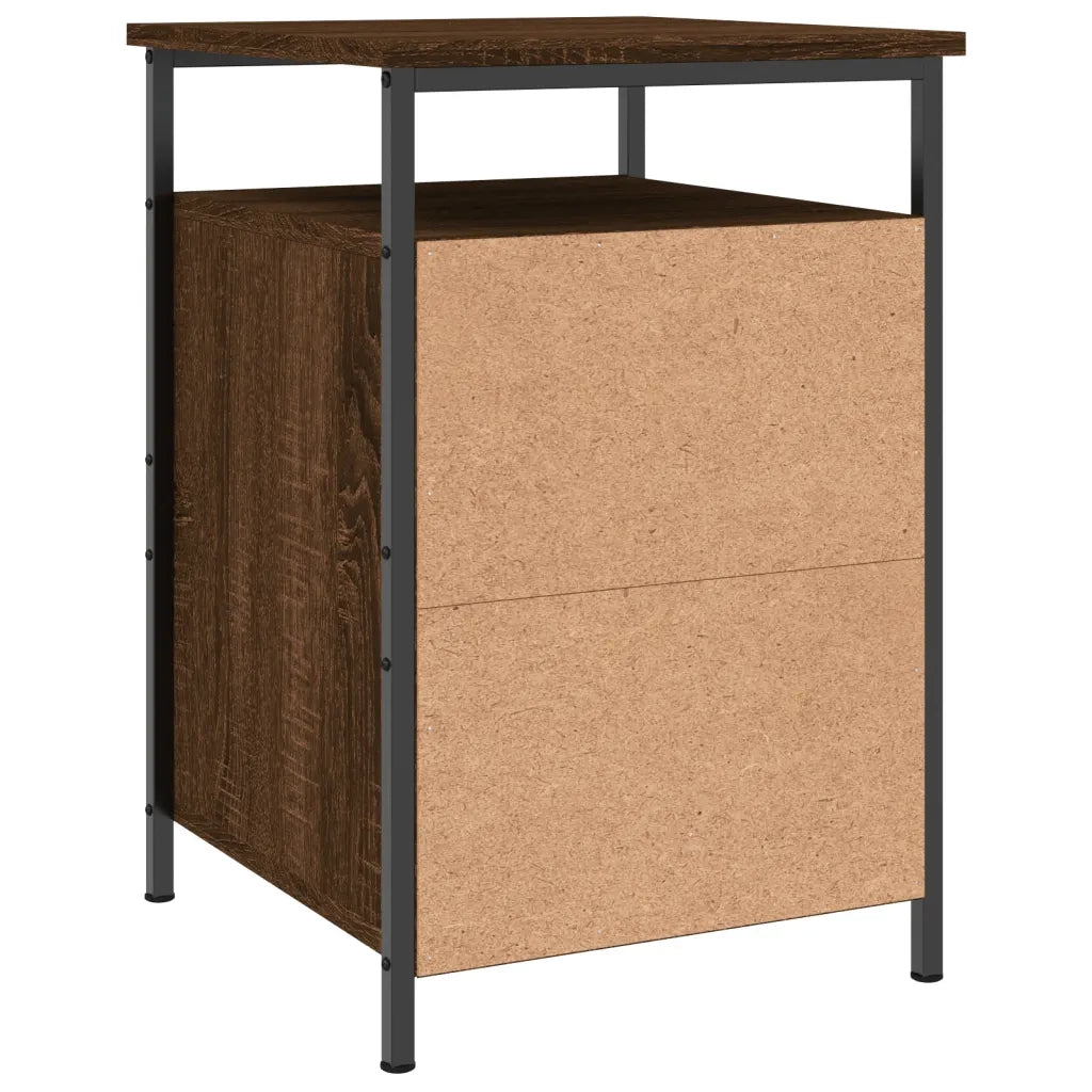 Comodino | Armadio da Notte | Mobiletto da notte Rovere Marrone 40x42x60 cm in Legno Multistrato