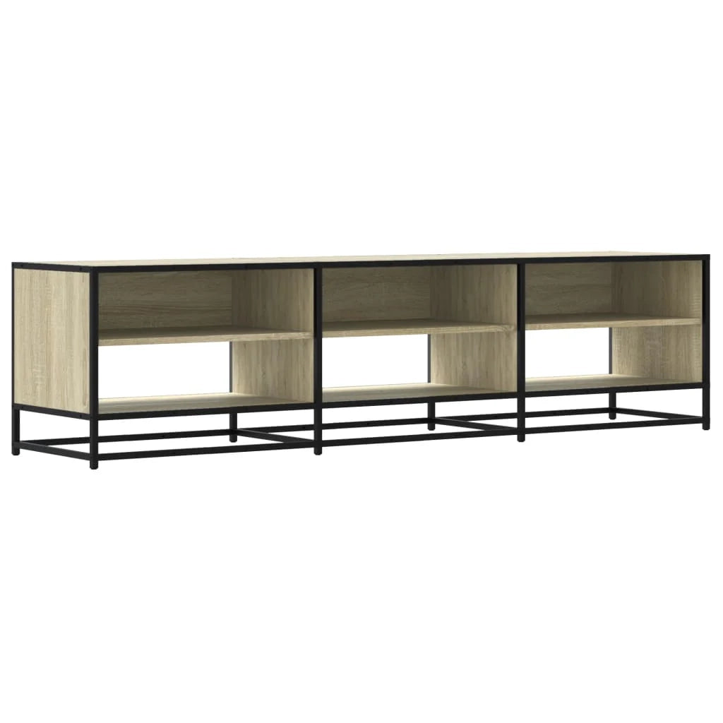 Mobile TV multimediale mensola TV credenza TV sala da pranzo soggiorno camera da letto rovere Sonoma 180 x 40 x 46 cm legno ingegnerizzato marrone 02_0027513