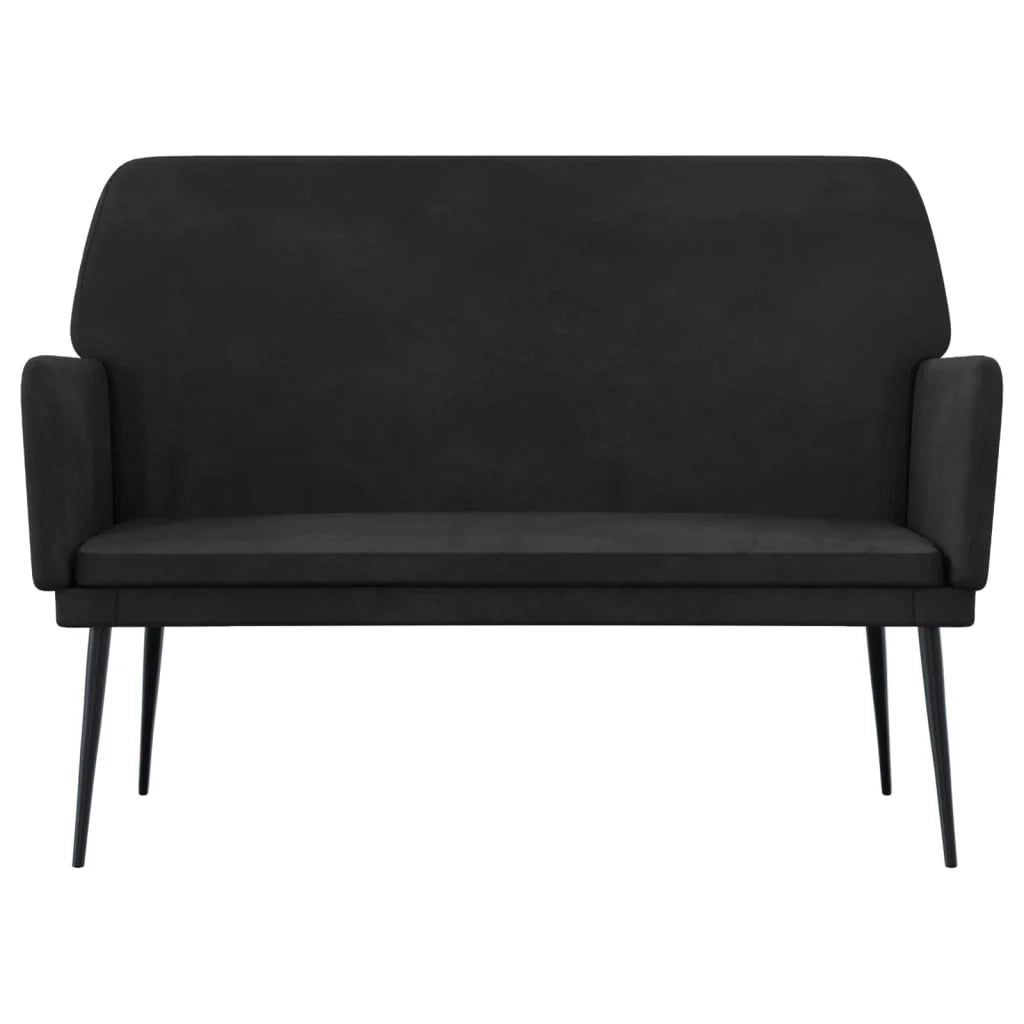 Panca 108 x 79 x 79 cm velluto nero 02_0010703