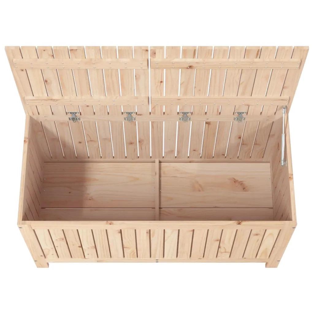 Contenitore da Giardino 121x55x64 cm in Legno Massello di Pino 823843