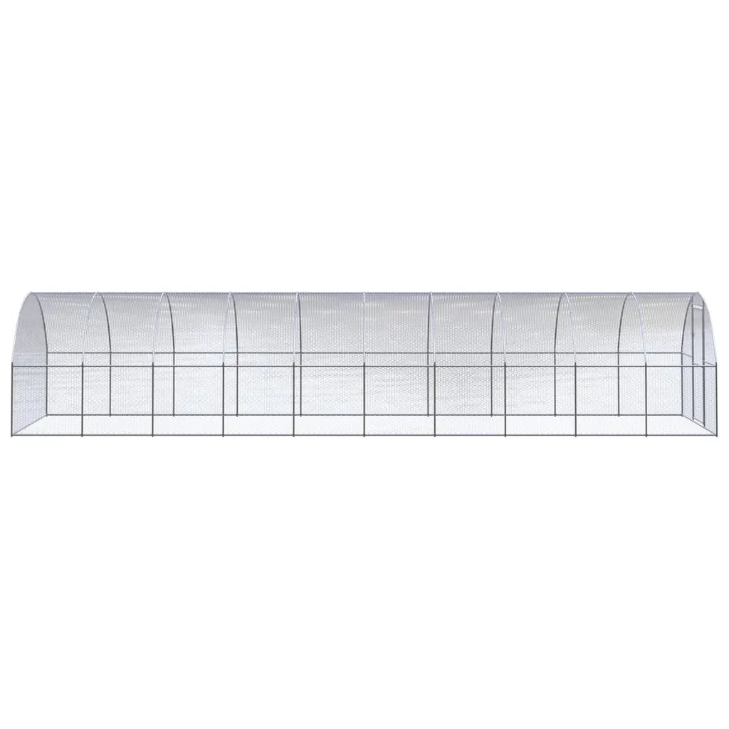 Gabbia per Polli da Esterno 3x10x2 m in Acciaio Zincato 3095467