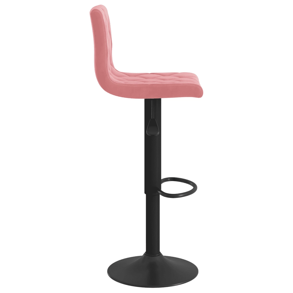 vidaXL Sgabelli da Bar 2 pz Rosa in Velluto