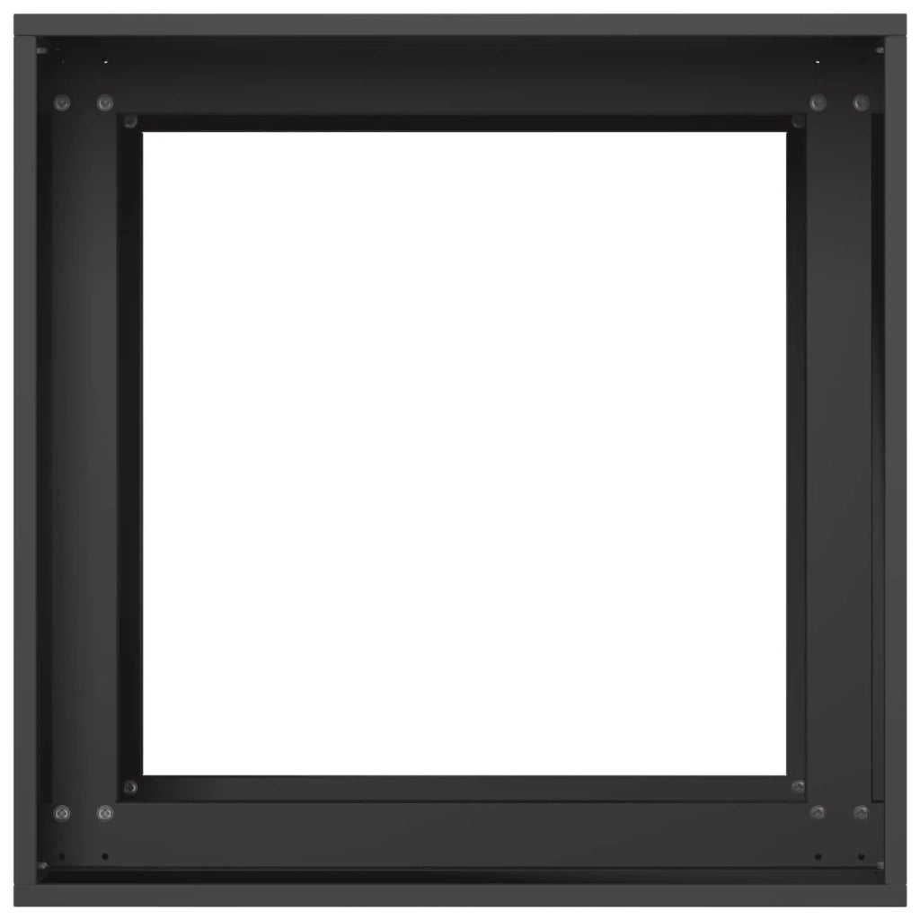 Vaso da giardino Nero 40 x 40 x 60 cm Acciaio laminato a freddo 8005876