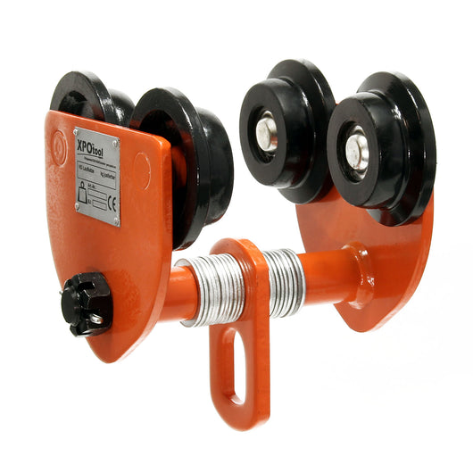 Carrello porta paranco a spinta Max 1000 kg Regolabile 75-125mm