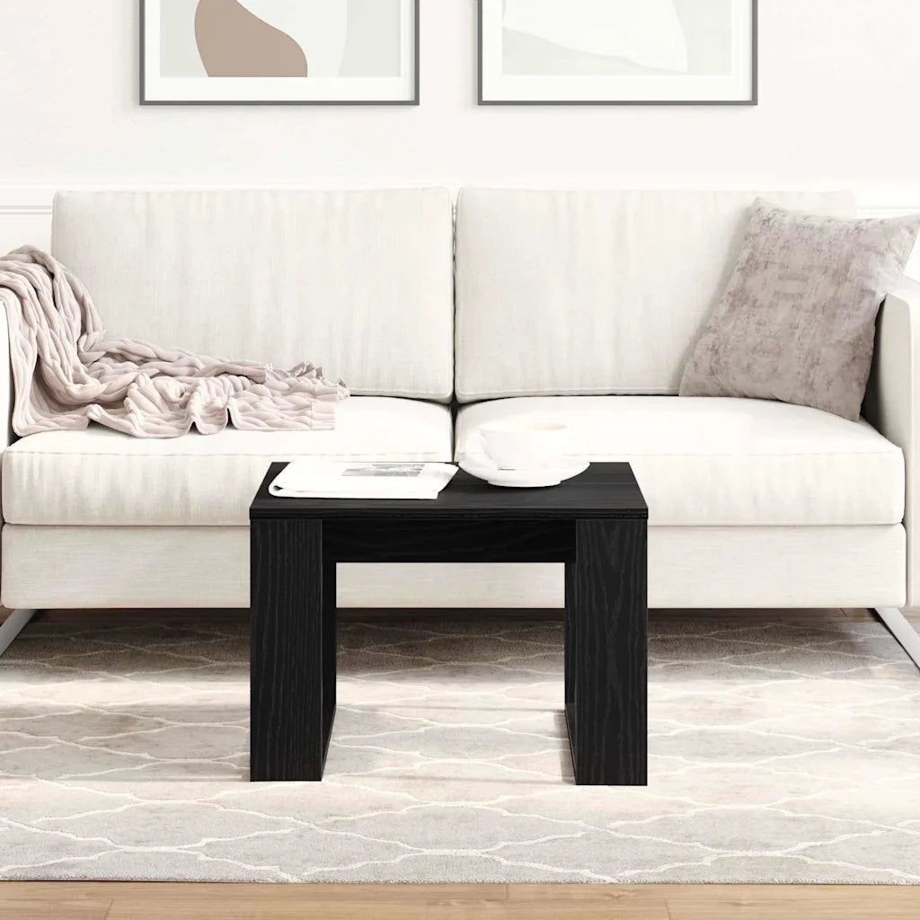 Tavolino da salotto Rovere Nero 50 x 50 x 35 cm 862679