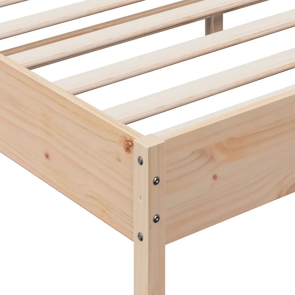 Giroletto senza Materasso 200x200 cm in Legno Massello di Pino 3216209