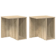 Tavolino 2 pz | Tavolo laterale Rovere Sonoma 37 x 32 x 40 cm Legno multistrato