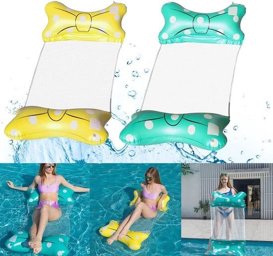Materassino gonfiabile 4-in-1 - Materassino per acqua - Sedile da giardino - Sedile da surf - Sella per sport - Materassino gonfiabile e ripiegabile - Materassino per esterni