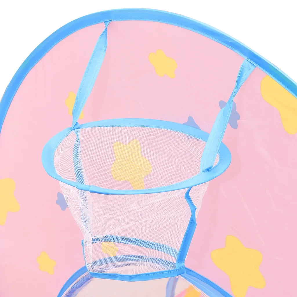 Tenda da Gioco per Bambini-Tenda Giocattolo Rosa con 250 Palline 301x120x128 cm 659597