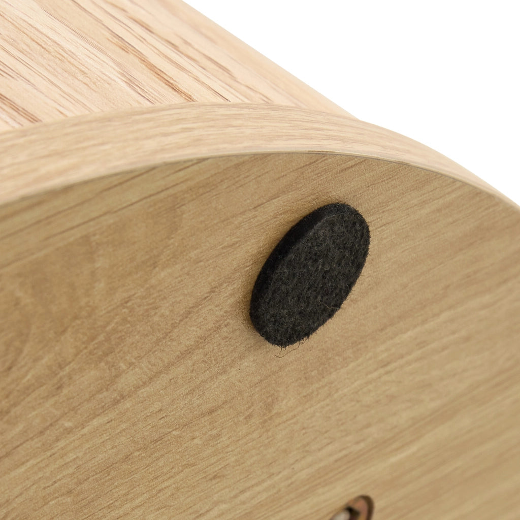 TAVOLO Rotondo 100 cm in MDF Effetto Legno Naturale