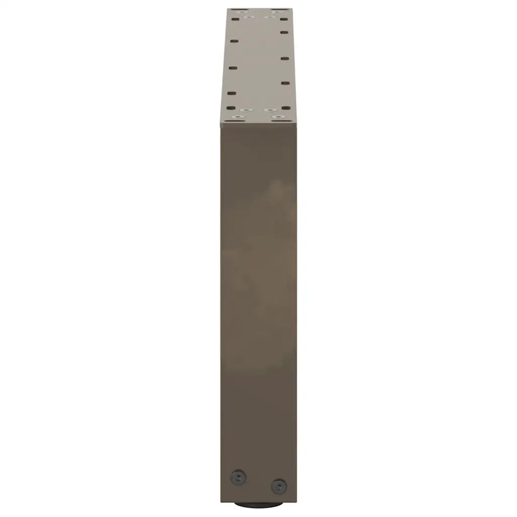 Gambe per Tavolino da Caffè a Forma di U 2 pz Acciaio Naturale 70x(30-31) cm Acciaio 4013147