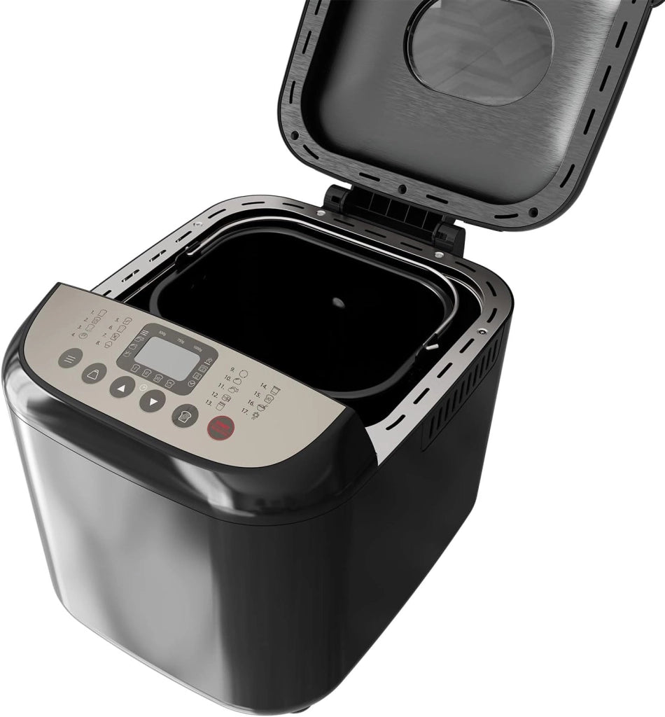 Black+decker bxbm600e - macchina del pane 600w | capacità 500g, 750g e 1kg | 17 programmi per pane | yogurt, torte e marmellate | timer programmabile 15 ore | cestello amovibile