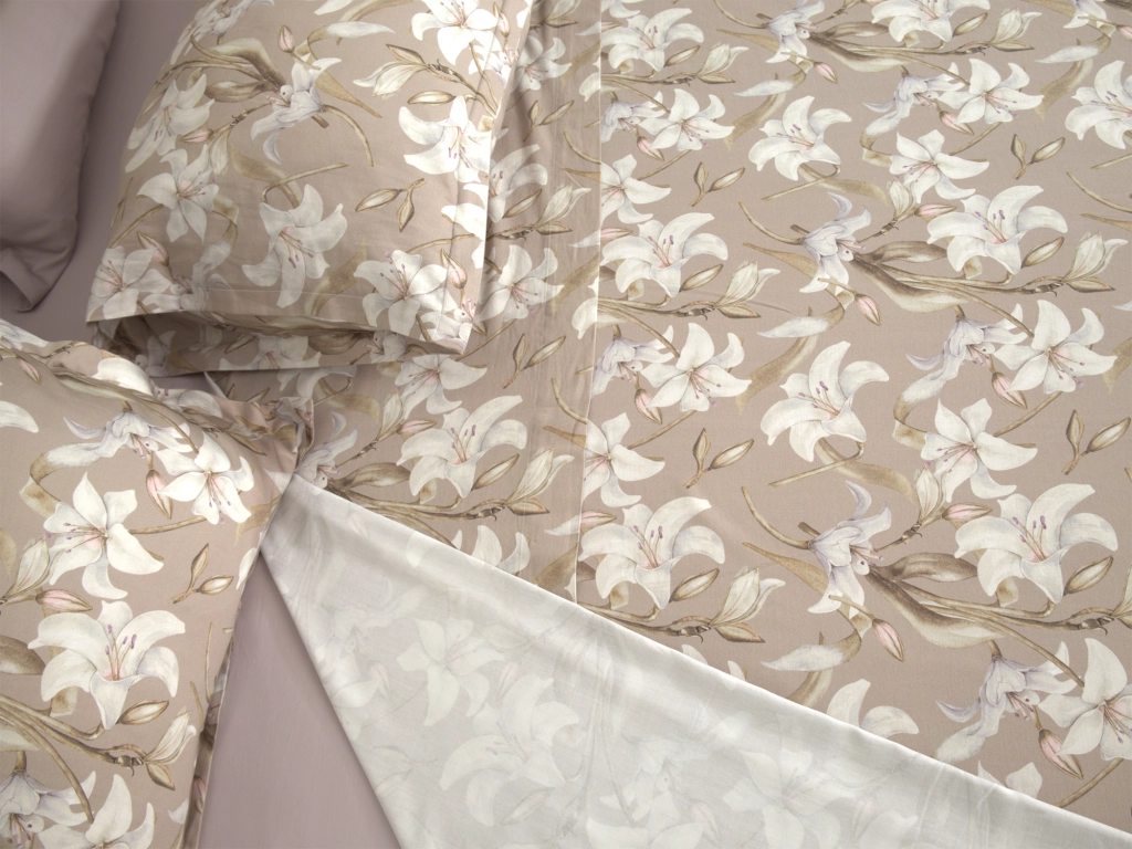 Samonaha, set Completo Letto Matrimoniale in Raso, Viola Lilla
