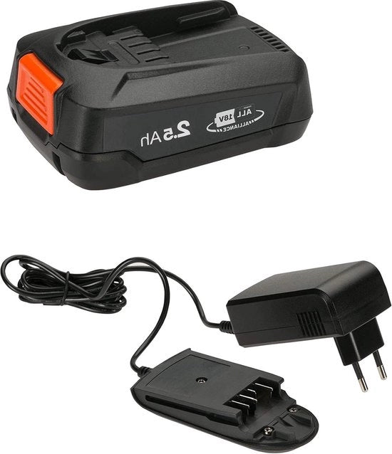 Kit di avvio per batteria P4A per tutti gli attrezzi da giardino - batteria Li-ion - 1 x PBA 18 V/45 2,5 Ah AL 1810 CV - classe energetica A