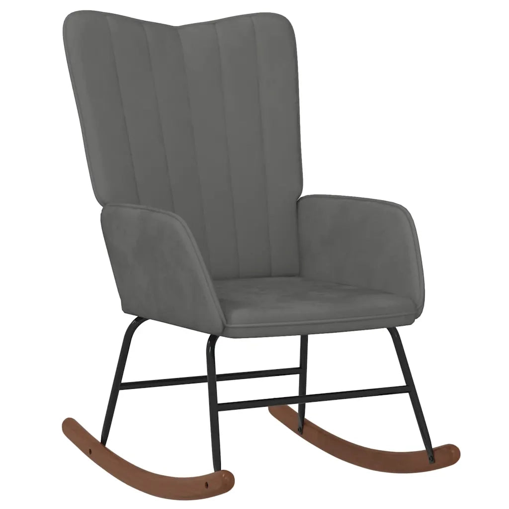 Sedia da Pranzo Grigio Scuro in Velluto cod mxl 38269