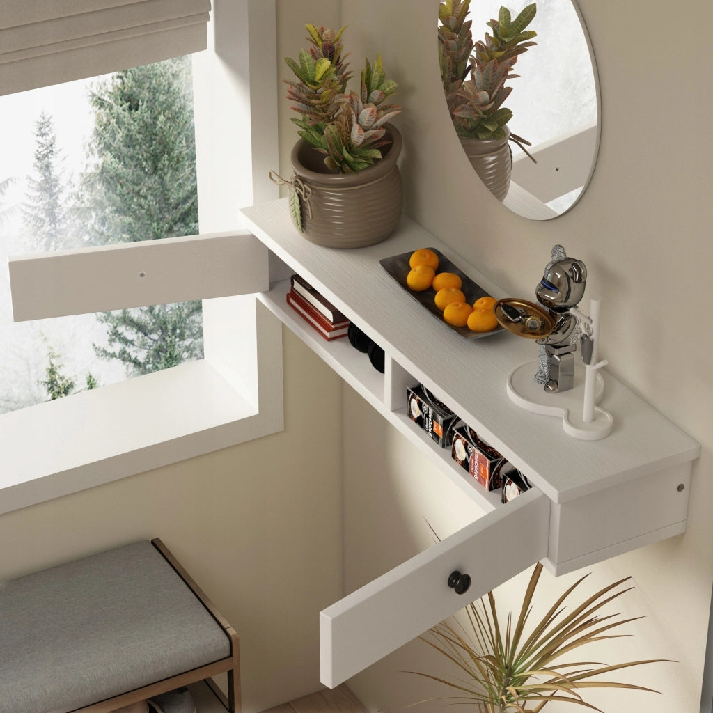 Mensola a muro – Bianca, Moderna, Stile Loft