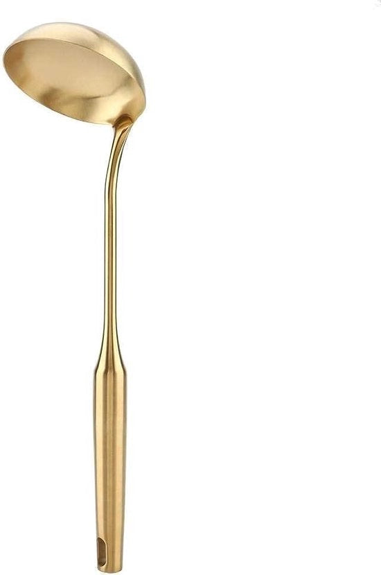 Polypetto in Acciaio Inossidabile per Cucina, Grande Cucchiaio per Soia, Utensile da Cucina in Acciaio Inossidabile.