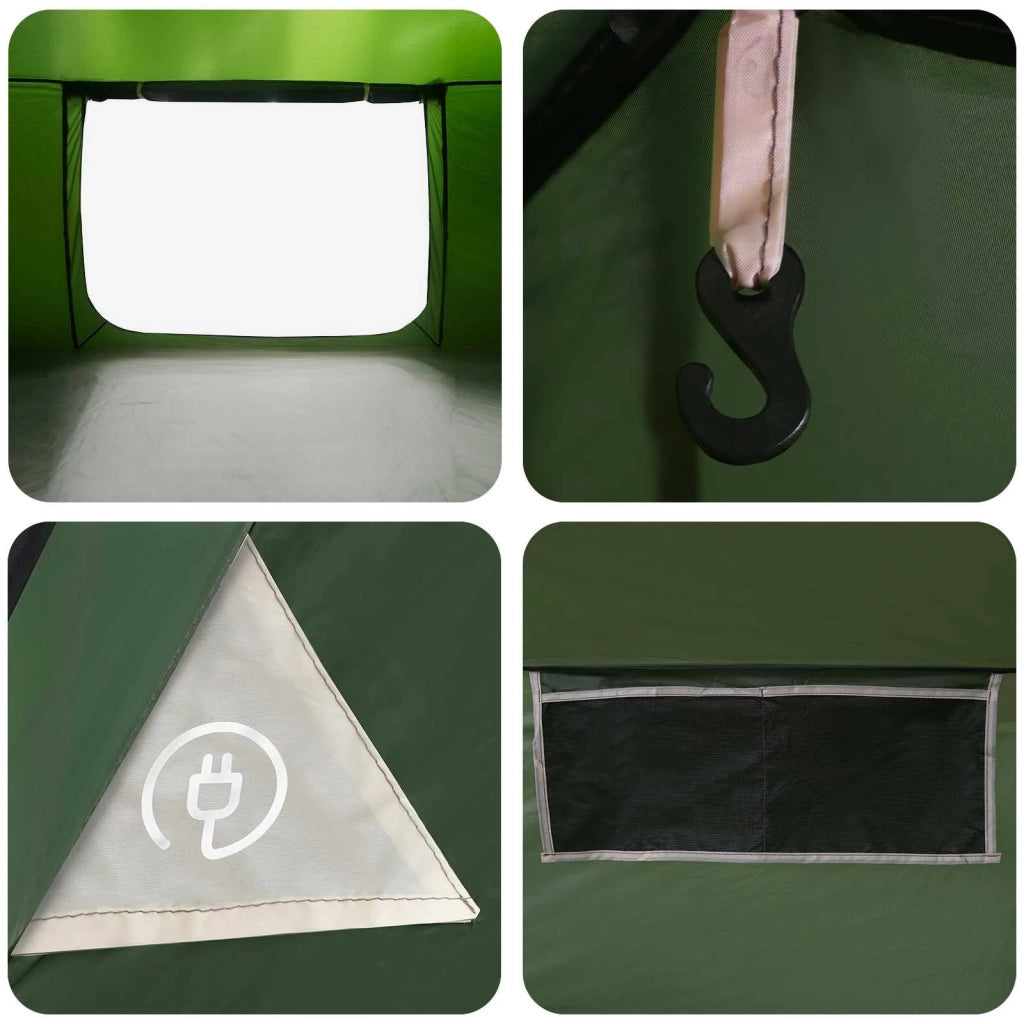 Tenda Capanna con tetto Verde 400 x 210 x 180 cm Poliestere 42028515