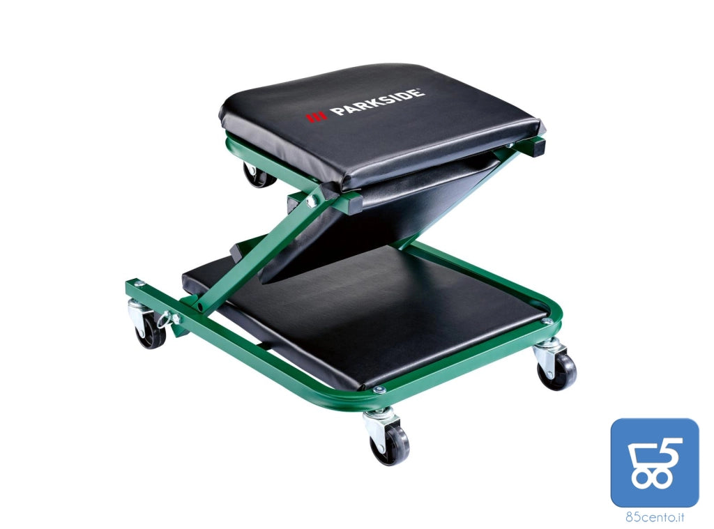 Lettino Sgabello da Officina in Metallo 2 in 1 PARKSIDE Portata max. circa 150kg