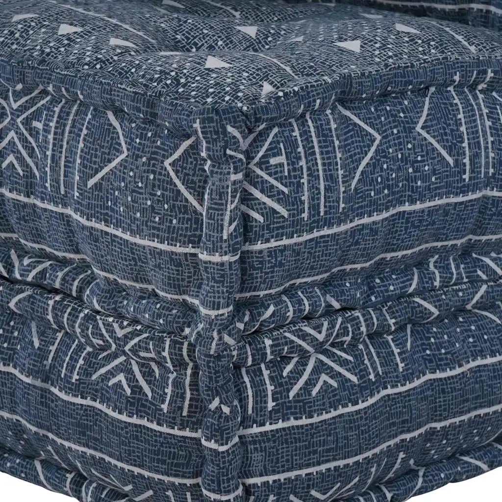 Unità di Divano Modulare Stampa Indigo 70 x 70 x 56 cm Tessuto 4019062