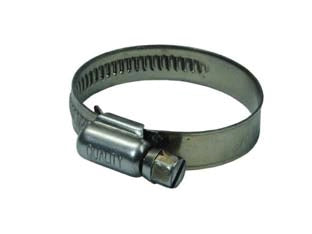 FASCETTA STRINGITUBO IN ACCIAIO INOX AISI 304 MM.10- - ø mm.23/35 - 100 pezzi QUALITY