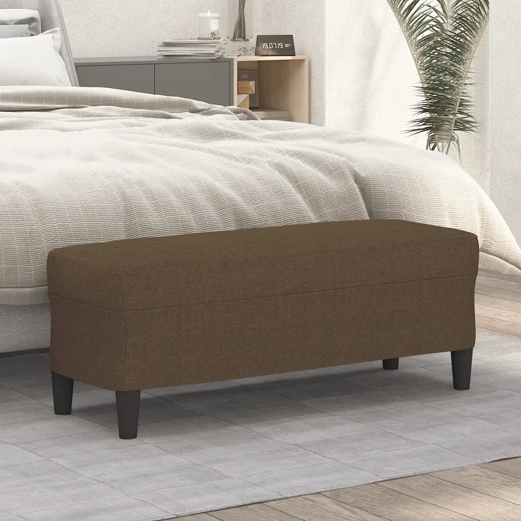 Panca Marrone 100x35x41 cm in Tessuto 349410