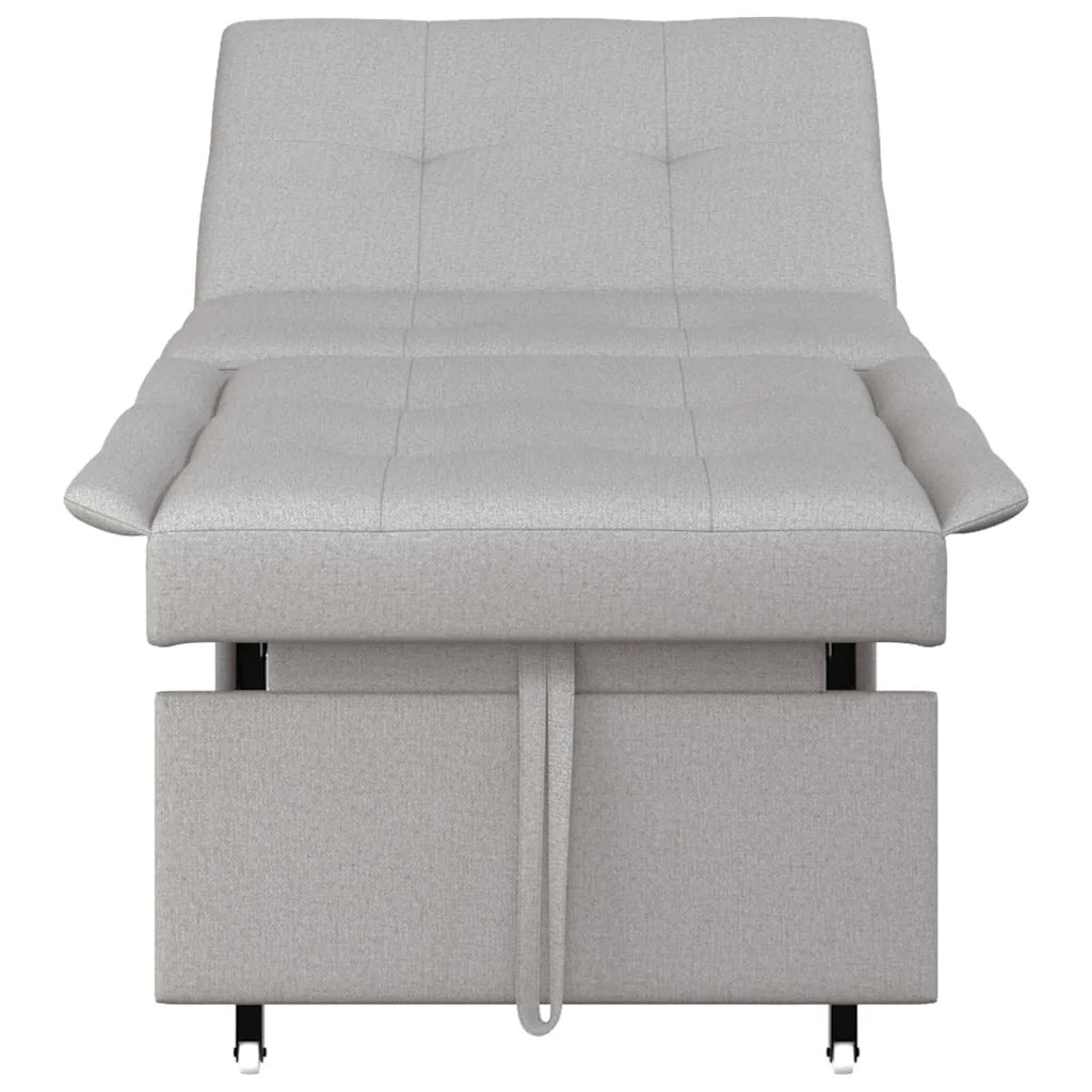 vidaXL Divano letto Grigio 194 x 67 x 37 cm Tessuto