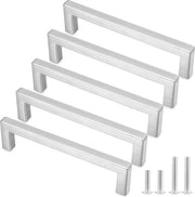 Pacco da 10 pezzi di maniglie per armadi a 128mm con barra T per maniglie di armadi a muro, porte che si aprono con maniglie per armadi a muro per cucina