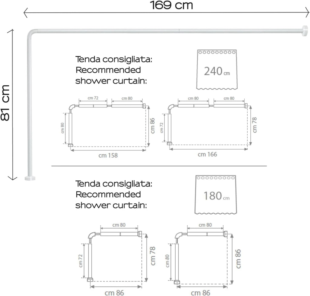 TELAIO PER TENDA VASCA 80x170 cm
