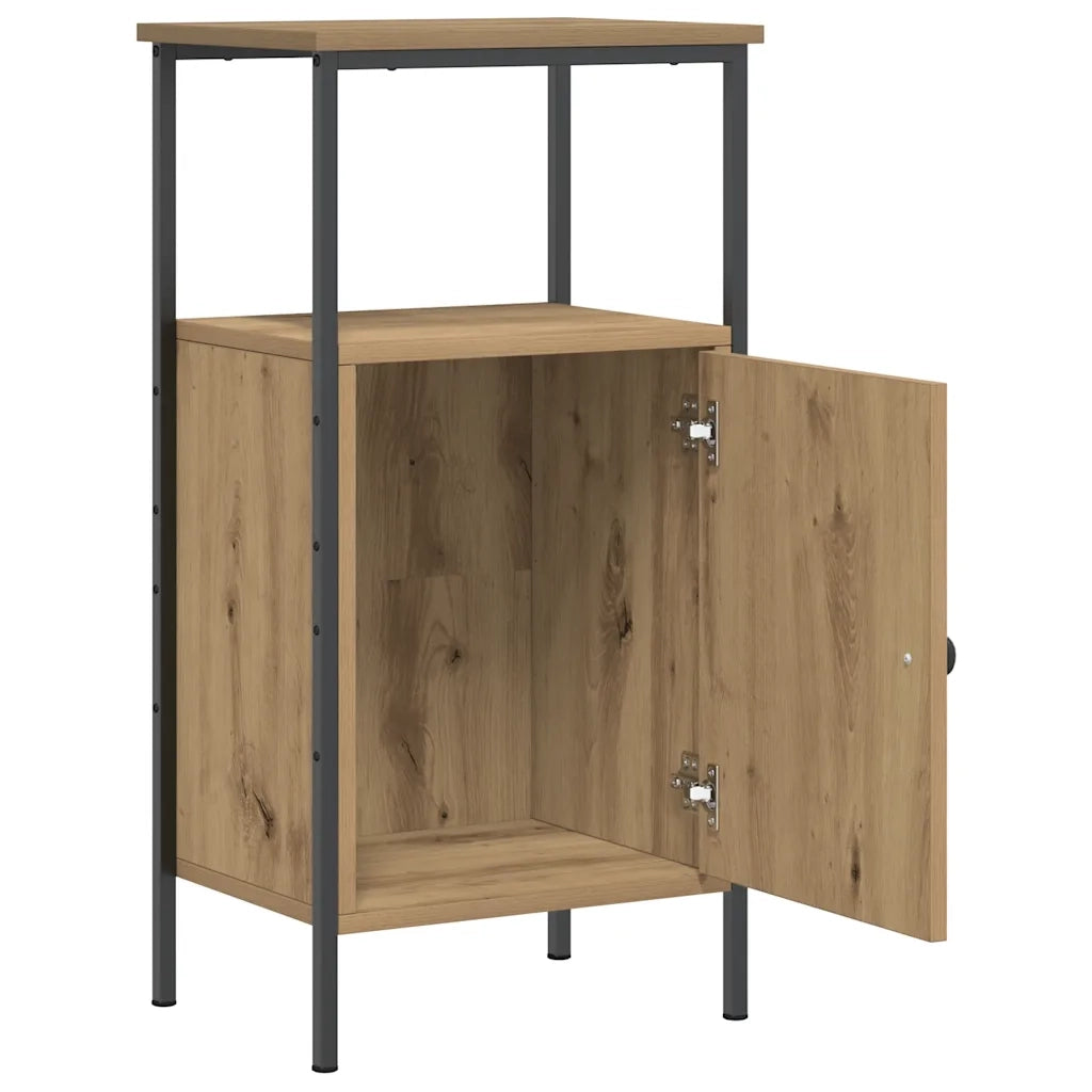 Comodino Rovere Artigianale 41x31x80 cm in Legno Multistrato 857248