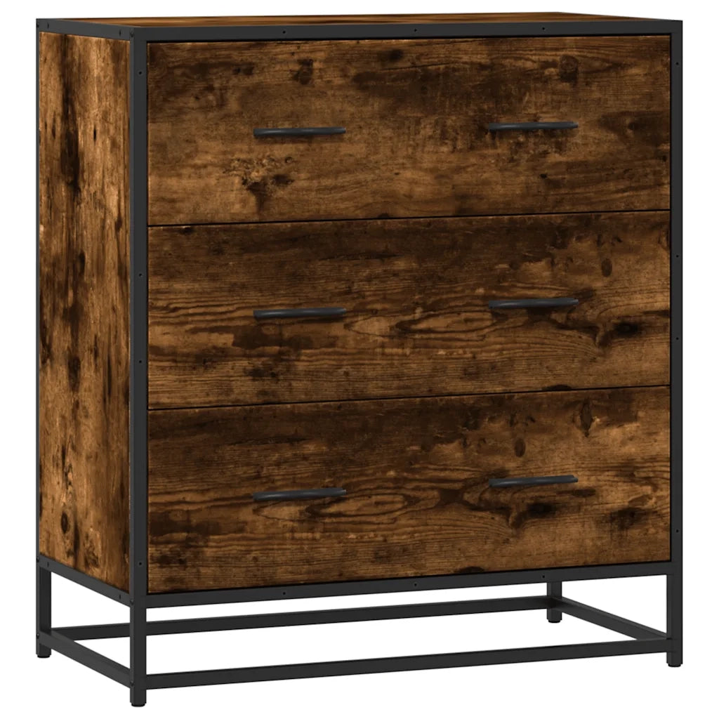 Credenza Rovere Fumo 68x35x76 cm in Truciolato