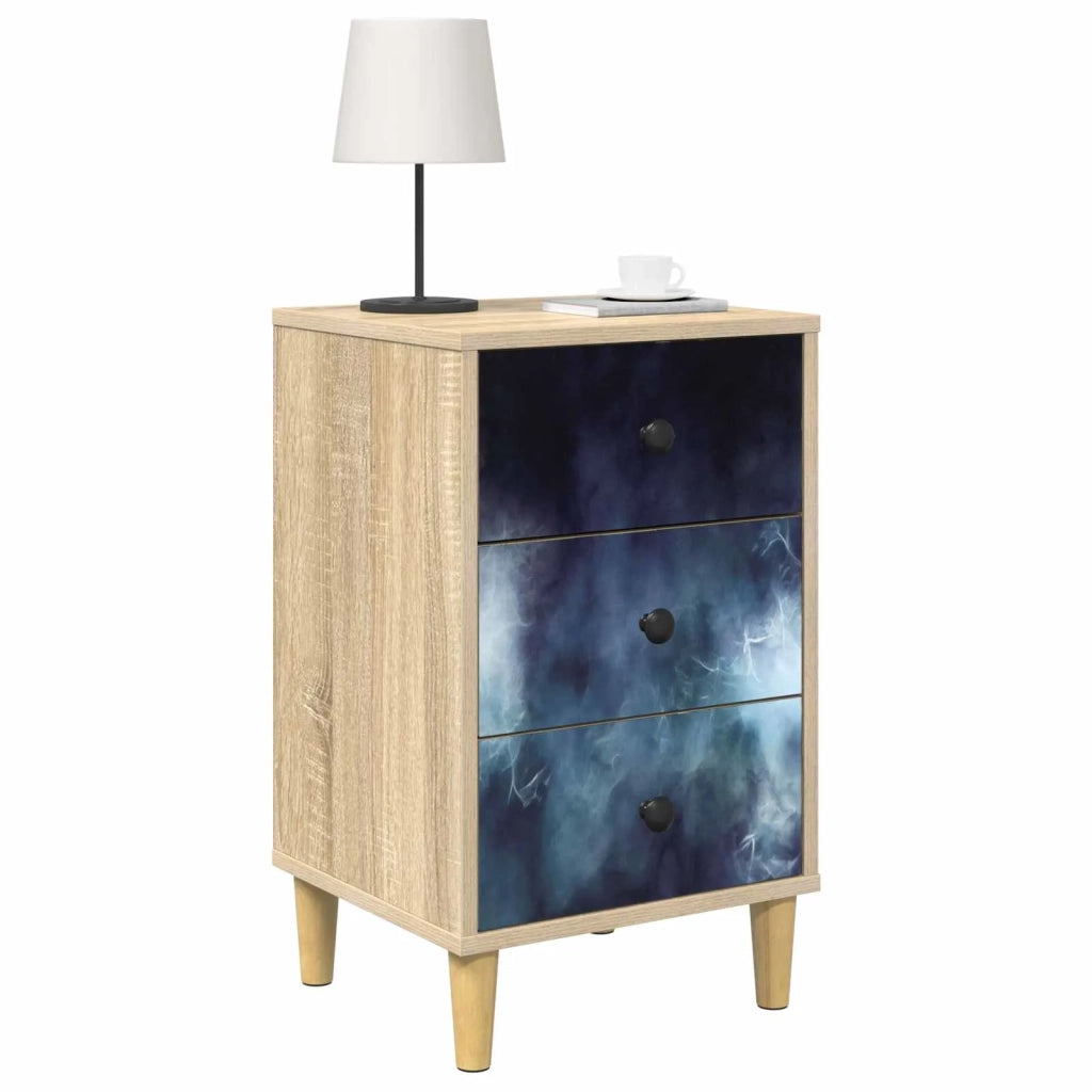 Armadio da Notte RAALTE 2 pz Rovere Sonoma 36 x 33 x 60 cm 8007276