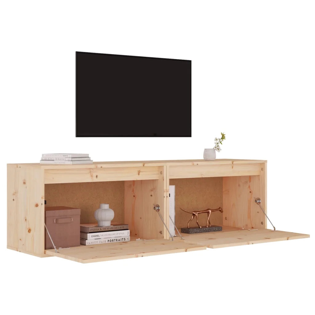 Pensili 2 pz 60x30x35 cm in Legno Massello di Pino cod mxl 33462