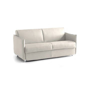 Follina, Divano Letto 2 Posti Sfoderabile Made in Italy, 160x95 cm Beige