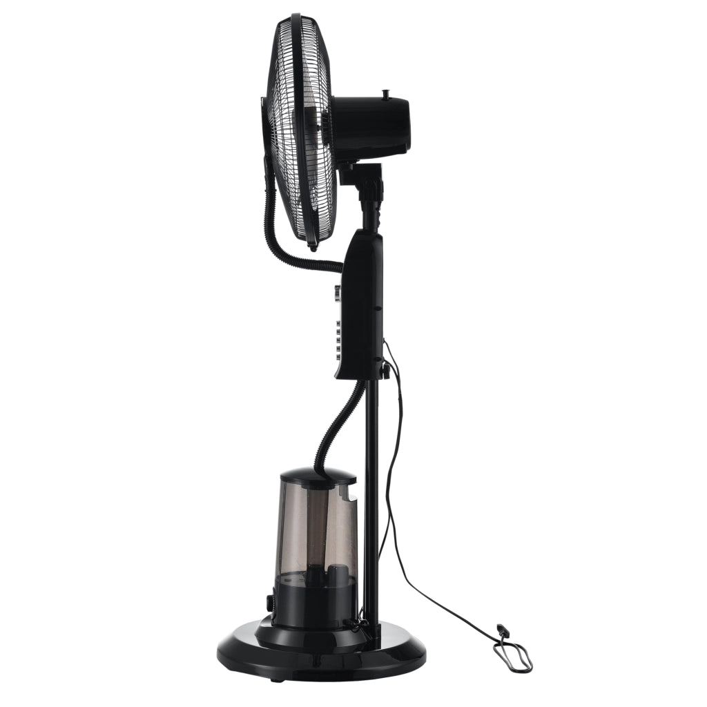 Ventilatore a Piantana con Nebulizzatore con 3 Velocitá e Modalitá Oscillazione con Inclinazione Testa Motore 75W Timer