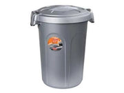 BIDONE MULTIUSO TOM IN POLIPROPILENE LT.46 COLORE SILVER- - cm.44,5x40x61h. - 2 pezzi STEFANPLAST