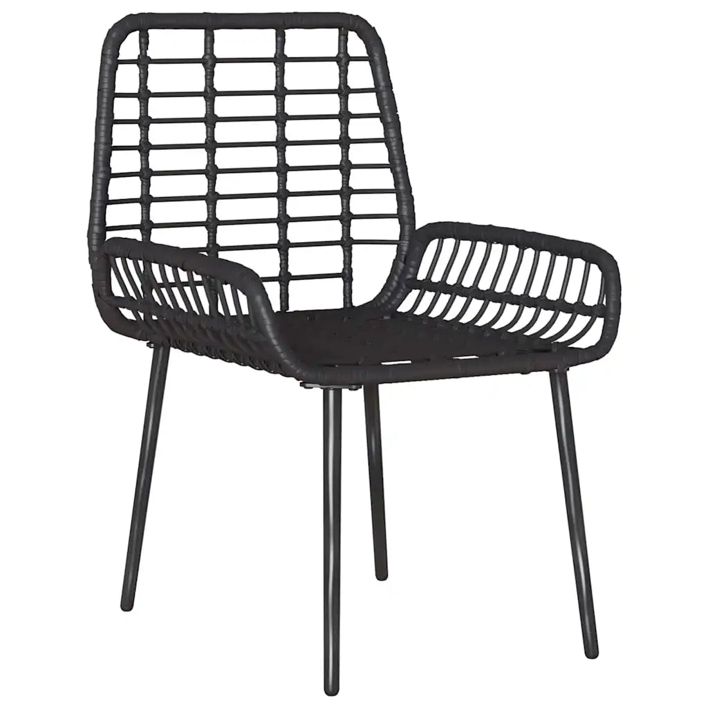 vidaXL Set da Pranzo per Giardino 3 pcs Nero e antracite