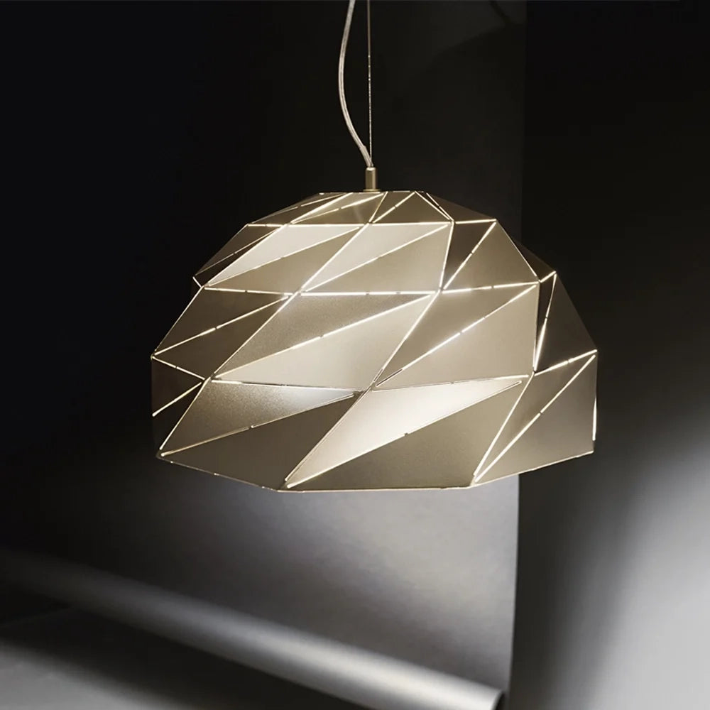 Lampadario Contemporaneo Tilt Metallo Oro 3 Luci E27