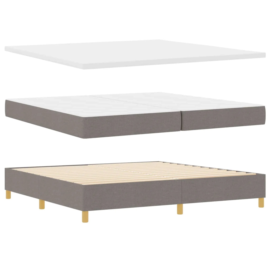 Letto a molle con materasso Talpa 200 x 200 cm Tessuto 3344405