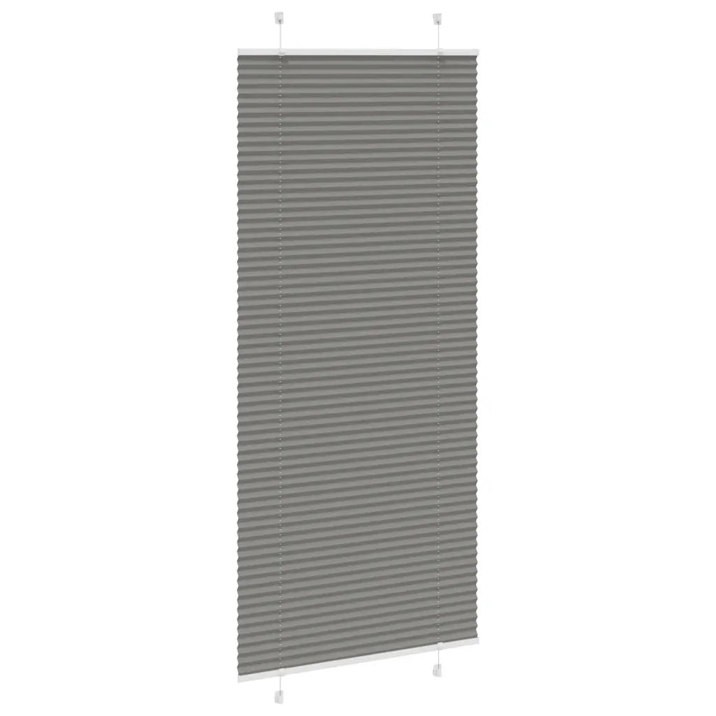 Tenda Plissettata Antracite 95x200 cm Larghezza Tessuto 94,4 cm 4015108