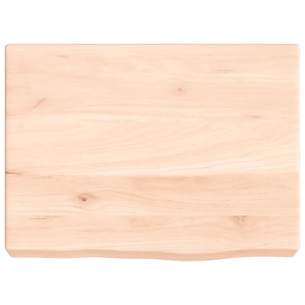 Ripiano a Parete 40x30x(2-6) cm Massello Rovere Non Trattato