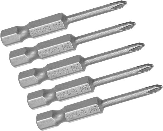 Kit di attrezzi per chiavi a croce 5 pezzi 2 pollici PH0 3mm testa a zigrinatura magnetica S2 acciaio