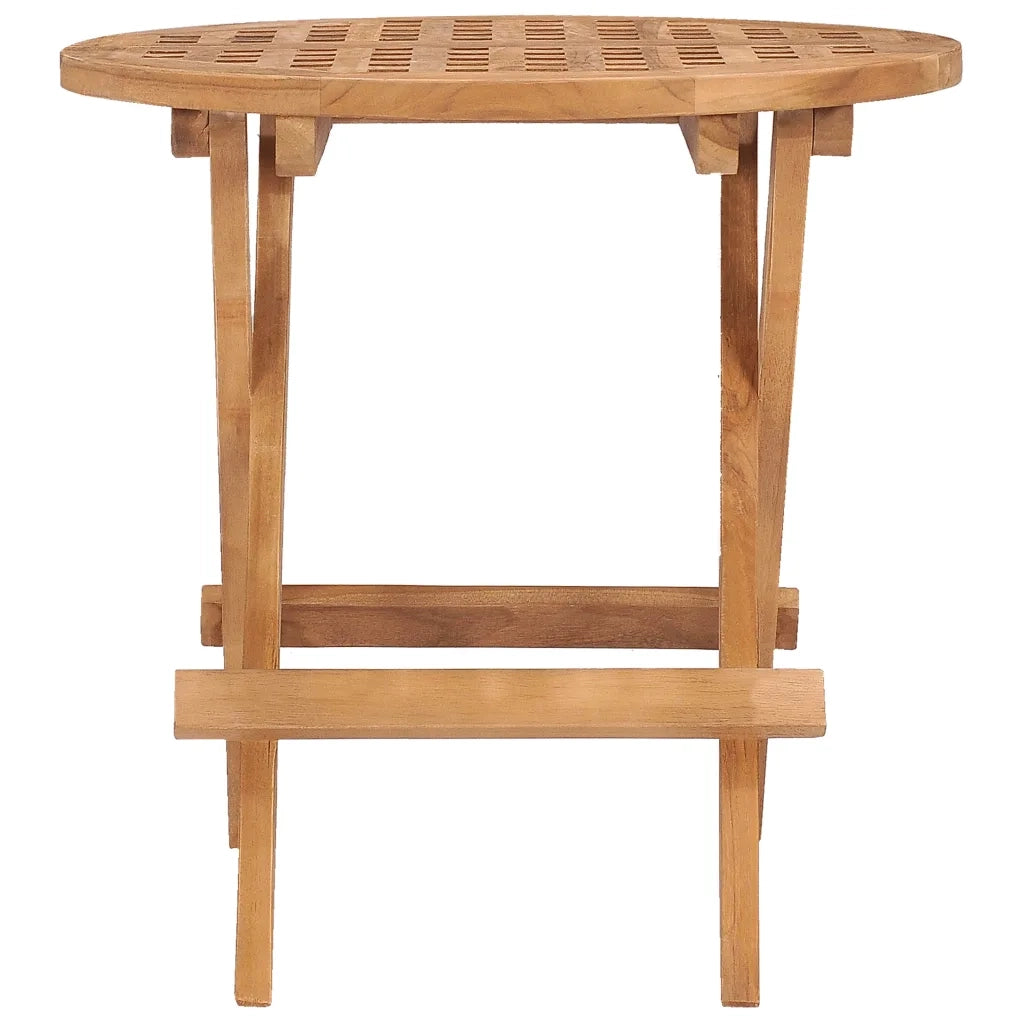 Tavolo da Giardino Pieghevole 50x50x50 cm in Massello di Teak cod mxl 34132