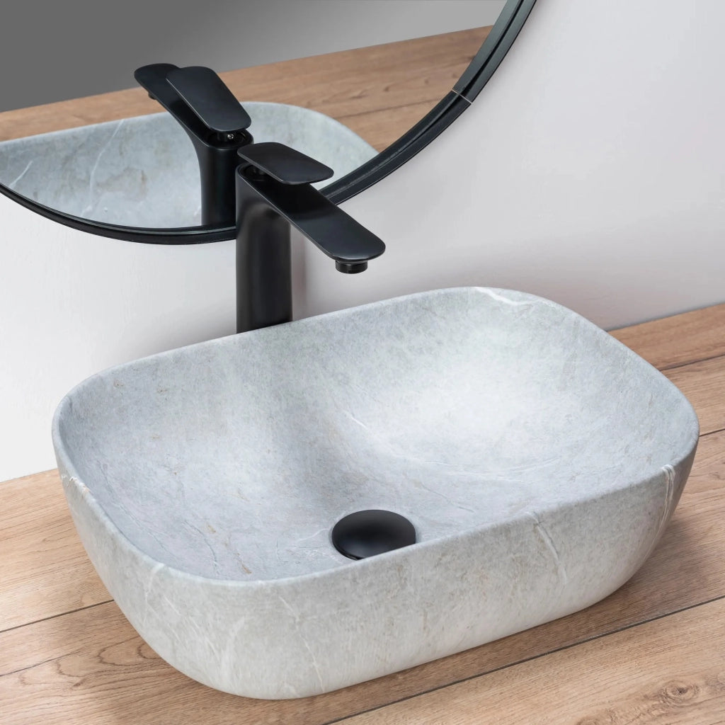 Lavabo Da Appoggio Rea Livia Grey