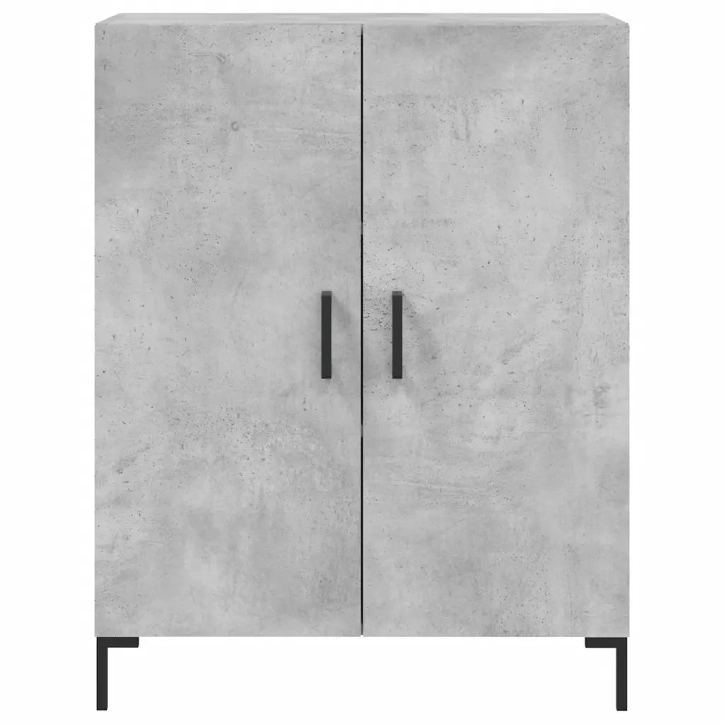 Credenza-Buffet-Armadio da cucina Grigio Cemento 69,5x34x180 cm in Legno Multistrato 334366